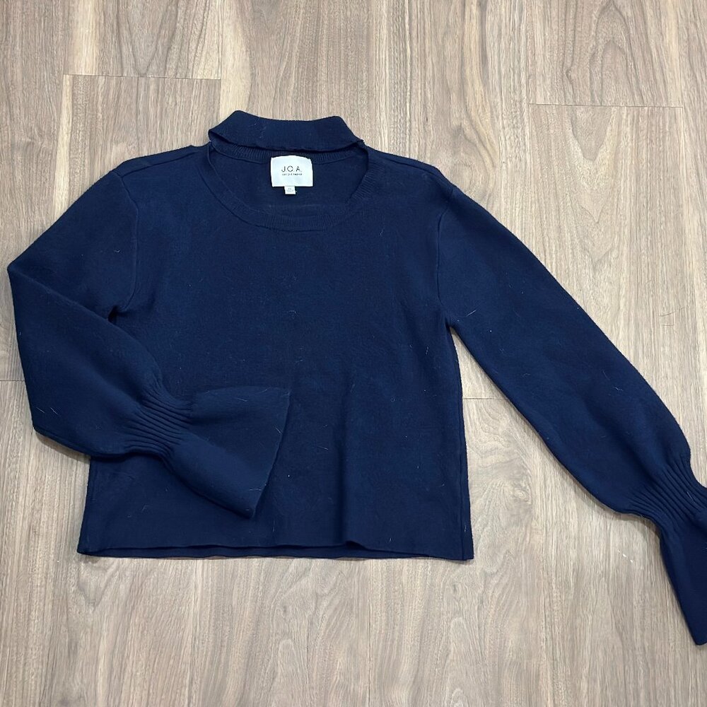 Just One Answer J.O.A Chocker V Neck Sweater